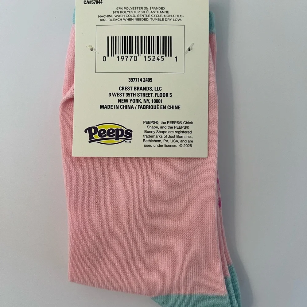 Peeps Themed Socks Set of 3 Womens crew socks Easter Sz 5-9.5 - Picture 7 of 9